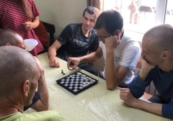 В реабилитационному центре «Луч» состоялся турнир по шашкам
